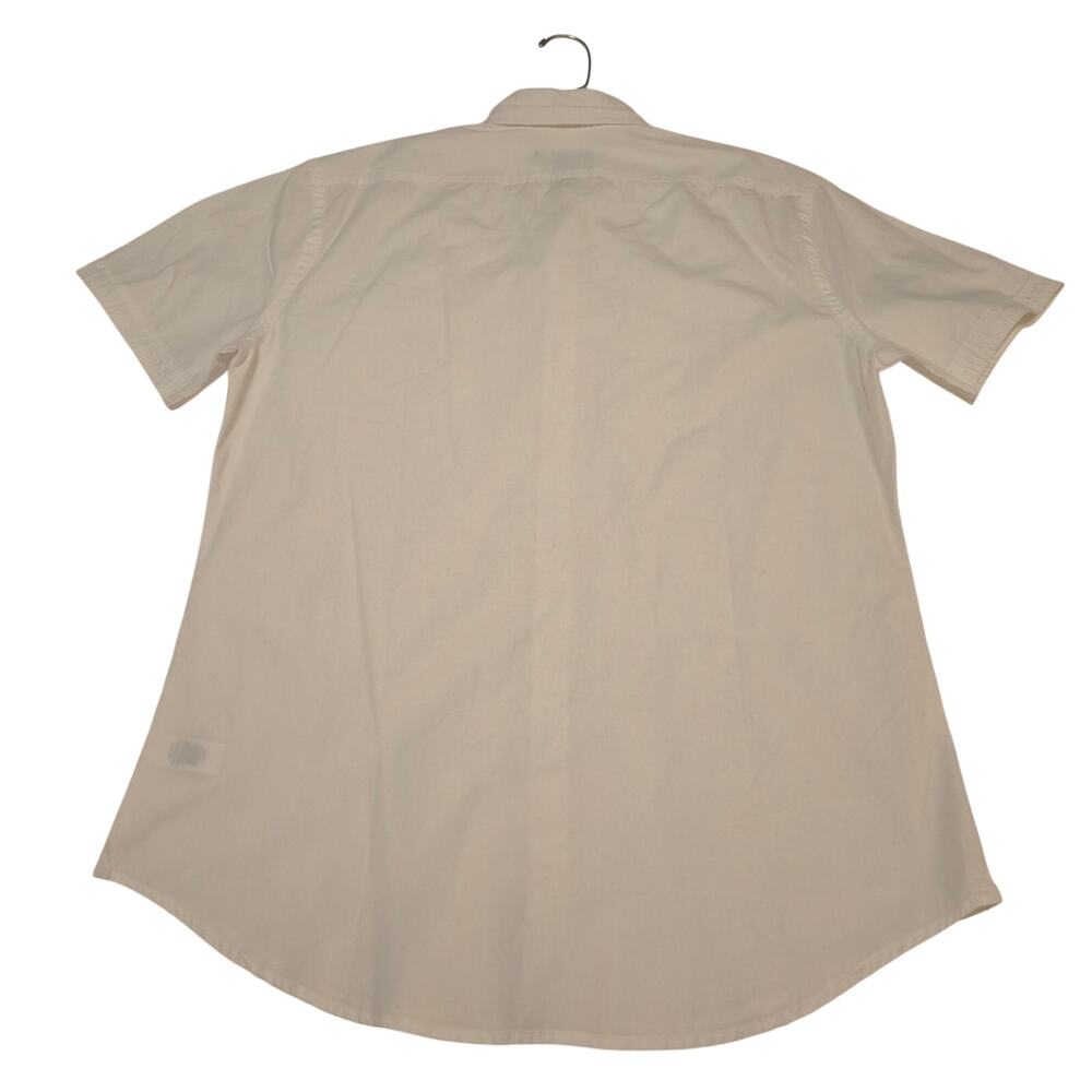 Express Men's M White Short Sleeve Oxford Button Down Casual Shirt New w/ Tags - Picture 7 of 13
